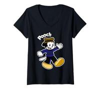 Women's Pooch The Pesky Pup Vintage Cartoon V-Neck T-Shirt