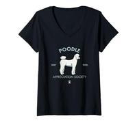 Women's Poodle Appreciation Society - Dog V-Neck T-Shirt