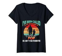Womens Pop Is My Favorite I've Been Called A Lot Of Names V-Neck T-Shirt