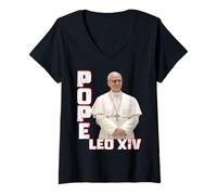 Women's Pope Leo XIV V-Neck T-Shirt