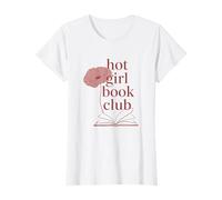 Womens Poppy Flower Book Club Reading Group Literature Community T-Shirt
