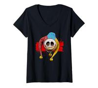 Women's Poppy Playtime The Prototype Experiment 1006 Head V-Neck T-Shirt