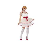 Womens Porcelain Doll Fancy Dress Costume (Size 8-10)
