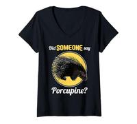 Womens Porcupines Did Someone say Porcupine V-Neck T-Shirt