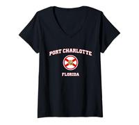 Women's Port Charlotte Florida (FL) V-Neck T-Shirt
