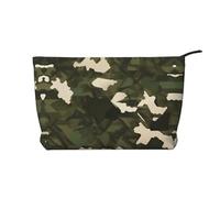 Women's Portable Zipper Handbag Wallet, Suitable for Travel and Daily Storage of Cosmetics, Army camouflage Corduroy Cosmetic Bag, Black, One Size, Black, One Size