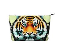 Women's Portable Zipper Handbag Wallet, Suitable for Travel and Daily Storage of Cosmetics, Little fat tiger head Corduroy Cosmetic Bag, Black, One Size, Black, One Size