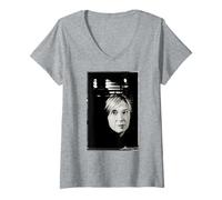 Women's Portishead Beth Gibbons Portrait By Michael Robert Williams V-Neck T-Shirt