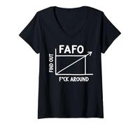 Womens Positive Slope Line Graph Increasing Function Math Geometry V-Neck T-Shirt