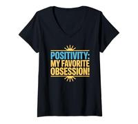 Womens Positivity: My Favorite Obsession! V-Neck T-Shirt