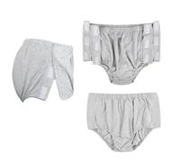 Womens Post Surgery Tearaway Underwear Full Side Open Tear Away Briefs Pants Incontinence Wear Nursing Brief Surgery Recovery Trousers(Gray,M)