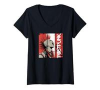 Womens Postpunk Girls V-Neck T-Shirt