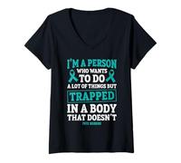 Women's POTS Warrior Postural Orthostatic Tachycardia Syndrome V-Neck T-Shirt