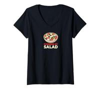 Women's Powered by Salad Greek V-Neck T-Shirt