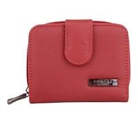 Womens Practical Genuine Leather Bi-Fold Money/Coin Holder/Pouch/Purse - Red