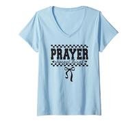 Women's Prayer Changes Things V-Neck T-Shirt