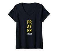 Womens Prayer Team Worship Prayer Group V-Neck T-Shirt