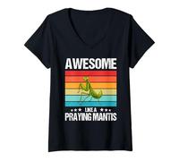 Womens Praying Mantises Awesome Like a Praying Mantis V-Neck T-Shirt
