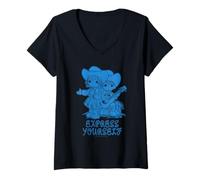 Womens Precious Moments Express Your Self Cute Western Rodeo V-Neck T-Shirt