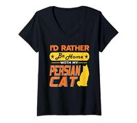 Womens Prefer My Persian Cat Over Anywhere Else V-Neck T-Shirt