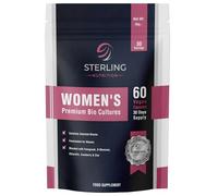 Women's Premium Bio Cultures Complex | 20 Billion CFU | Vegan Probiotic Supplement, Fenugreek, Cranberry, D-Mannose, Zinc - Gut, Immunity & Feminine Health | 60 Capsules, 30 Day | STERLING NUTRITION