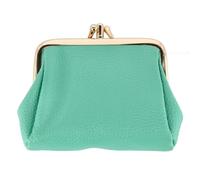 Women's Premium Faux Leather Triple Frame Coin Purse Wallet, Mint