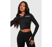 Womens Premium Sculpt Reform Hooded Sports Jacket - Black - L, Black