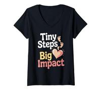 Women's Preschool Teacher Early Learning Hero Fun Classroom Teaching V-Neck T-Shirt