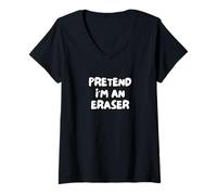 Women's Pretend I'm an Eraser V-Neck T-Shirt