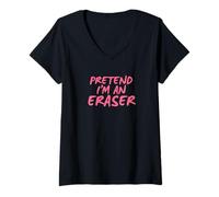 Women's Pretend I'm an Eraser V-Neck T-Shirt