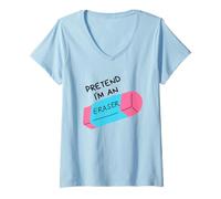 Women's Pretend I'm an Eraser V-Neck T-Shirt