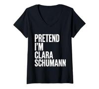 Women's Pretend Im Clara Schumann V-Neck T-Shirt