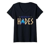 Womens Pretend I'm Hades Costume Ancient Greek God Mythologist V-Neck T-Shirt