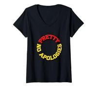 Women's Pretty No Apologies V-Neck T-Shirt