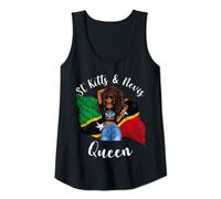 Womens Pretty St Kitts And Nevis Queen West Indian Beautiful Beauty Tank Top
