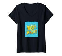 Womens Pretty Wishy Washy Speech Outfit for Boys and Girls V-Neck T-Shirt