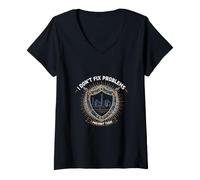 Women's Prevent Problems Process Engineer Industrial V-Neck T-Shirt