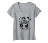 Women's Primal Strength Mindset - Masculinity Motivation Design V-Neck T-Shirt