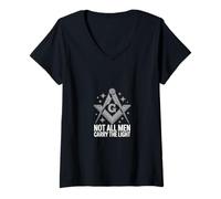 Women's Prince Hall Mason Carry The Light Freemason V-Neck T-Shirt