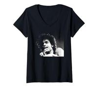 Women's Prince Singing Live Purple Rain Tour 1984 V-Neck T-Shirt