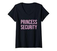 Womens Princess Security Costume Halloween V-Neck T-Shirt