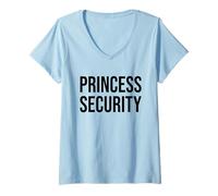 Womens Princess Security Costume Halloween V-Neck T-Shirt