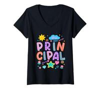 Womens Principal School Staff Appreciation Elementary-School Women V-Neck T-Shirt