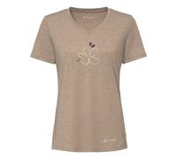 Women's printed active top VAUDE Skomer III Beige 40