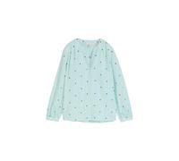 Women's Printed Chambray Cotton Shirt Tom Tailor Bleu 46