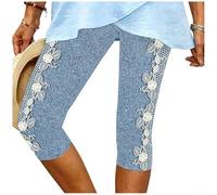 Women's Printed Cropped Pants for Slim Fit Stretch Women's Printed
