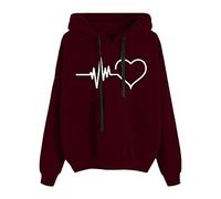 Women's printed hoodie, women's long-sleeved sweatshirt, with drawstring, comfortable, loose fit, casual pullover, chic and elegant, classics, streetwear hoodie