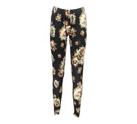 Women's Printed Leggings with Elastic Waist - female - Cavalli Class - Leggings - Black - M - Trousers M