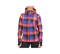 Women's printed softshell jacket Peak Mountain Aveny Bleu M