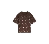 Women's Printed Square-Cut T-Shirt Tom Tailor Denim Marron S